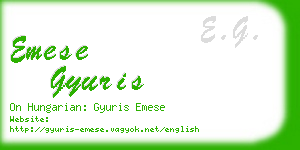 emese gyuris business card